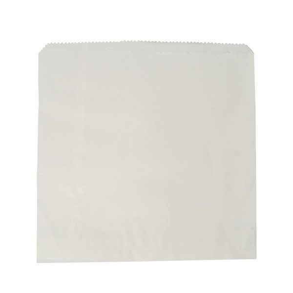 Vegware 10  x  10in white kraft flat bag