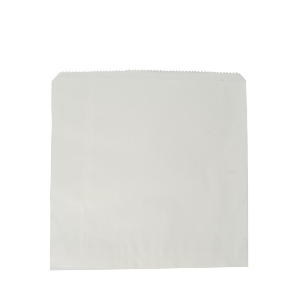 Vegware 7  x  7in white kraft flat bag