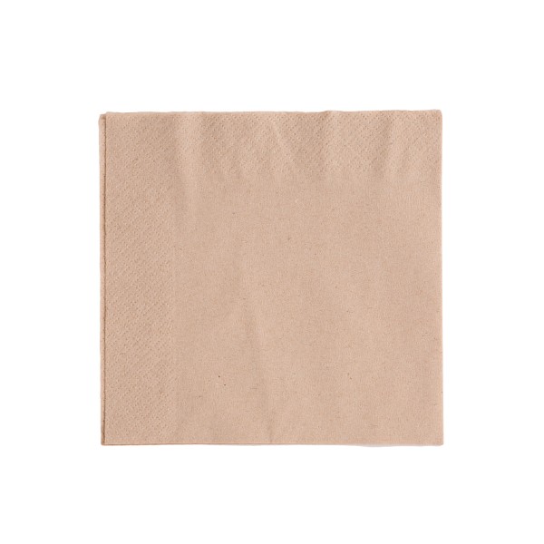 Vegware 33cm 2-ply unbleached napkin
