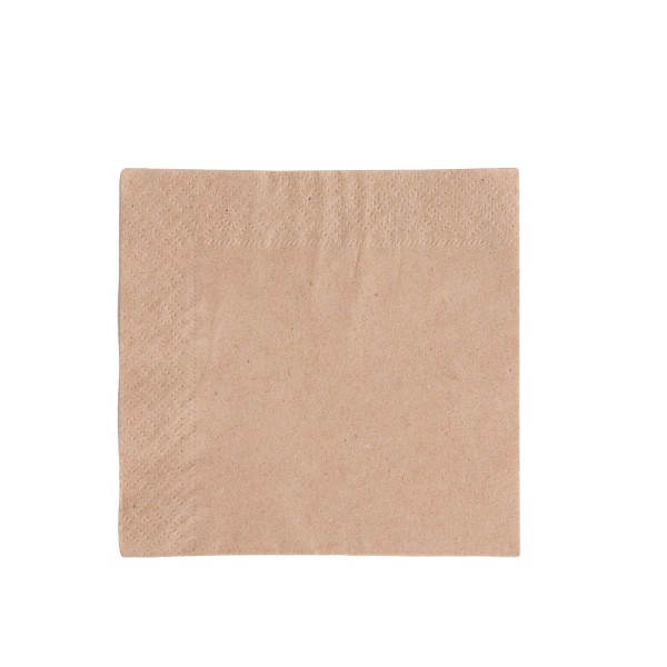 Vegware 24cm 2-ply unbleached napkin